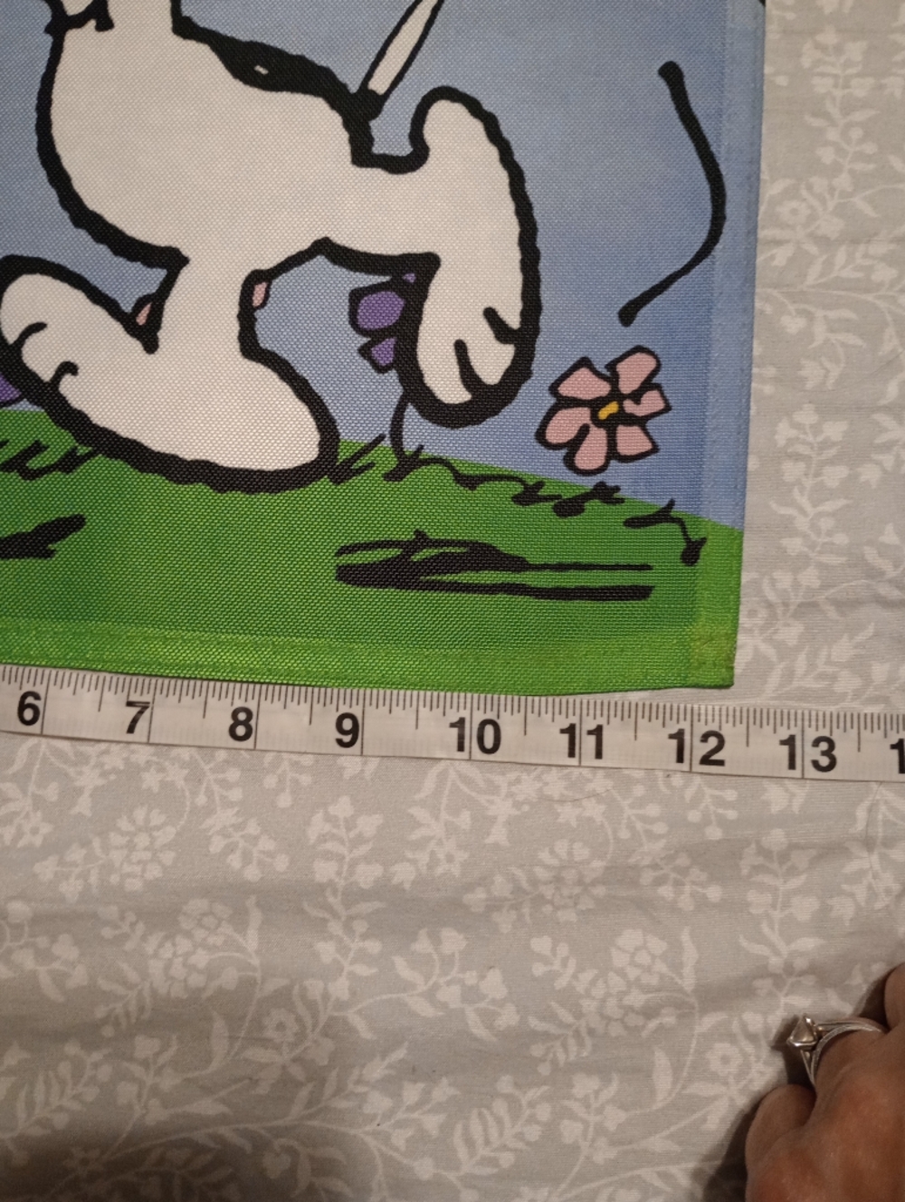 Peanuts Snoopy & Woodstock Summer Fun Garden Flag - Picture 4 of 4